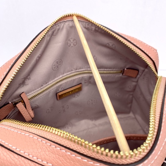 NeW! Tory Burch Thea Web Small Satchel Crossbody - Picture 3 of 15